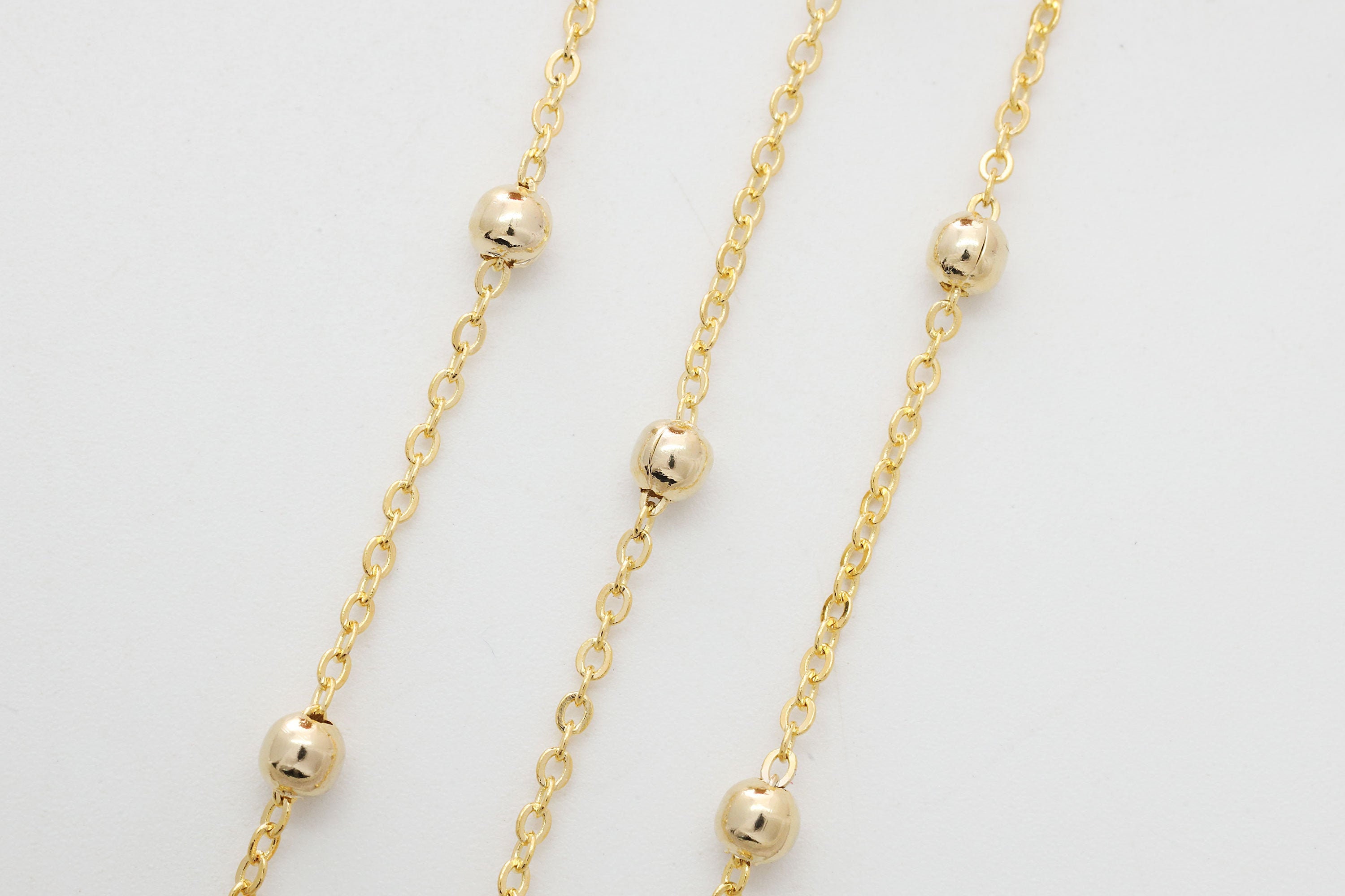 Chain With Balls, Nickel Free, 235SF-HB, CJ09-11, 1m, 16K Gold Plated Copper Brass, Jewelry Making, Jewelry Component, 3.3mm Balls - Etsy Chain With Balls, Nickel Free, 235SF-HB, CJ09-11, 1m, 16K Gold Plated Copper Brass, Jewelry Making, Jewelry Component, 3.3mm Balls - Etsy
