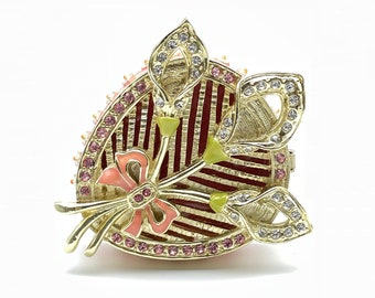 Caja de baratija decorada hermosa verde turquesa Caja de coleccionistas de decoración del hogar única Idea de regalo única para esposa