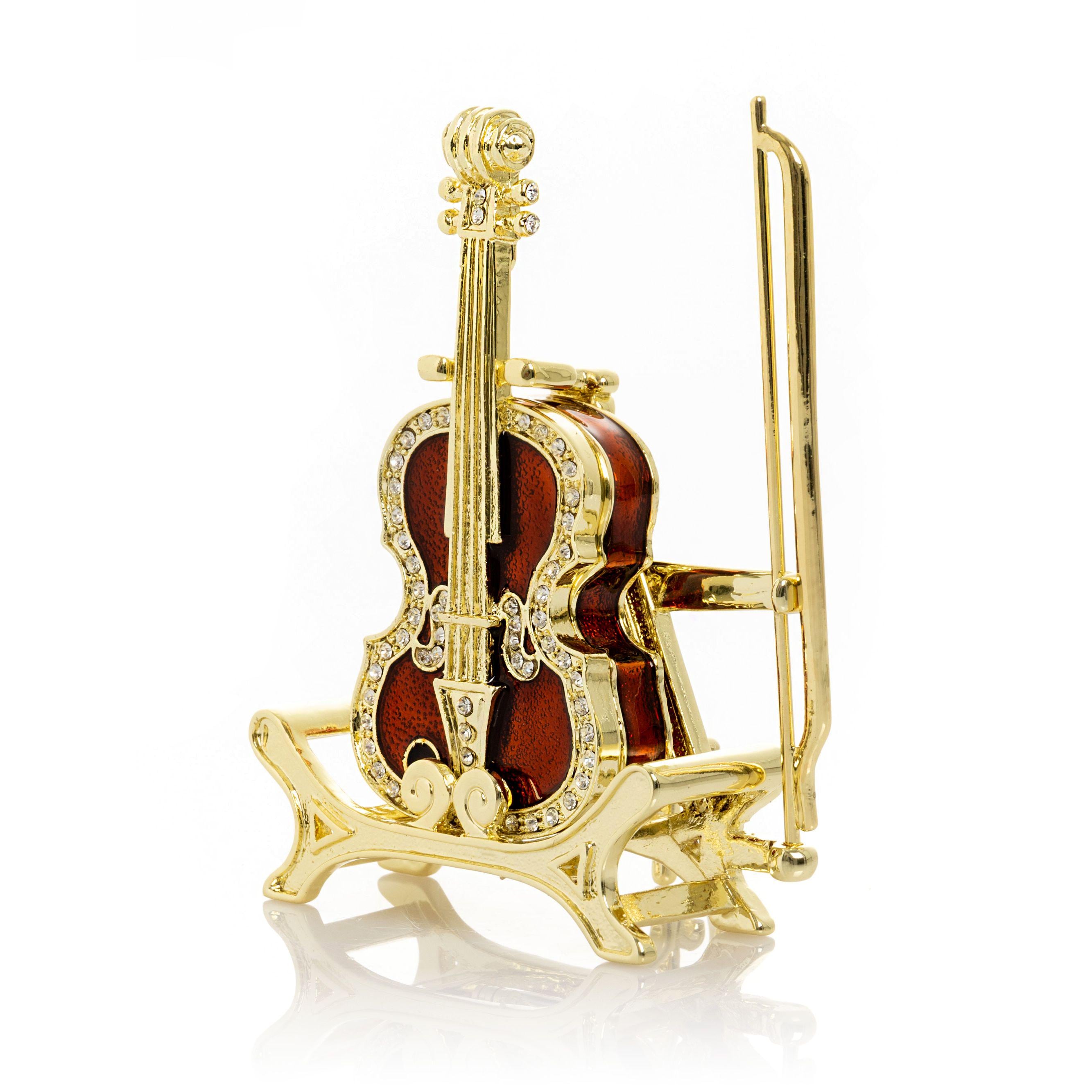 Swarovski Crystal Figurines Violin - Etsy
