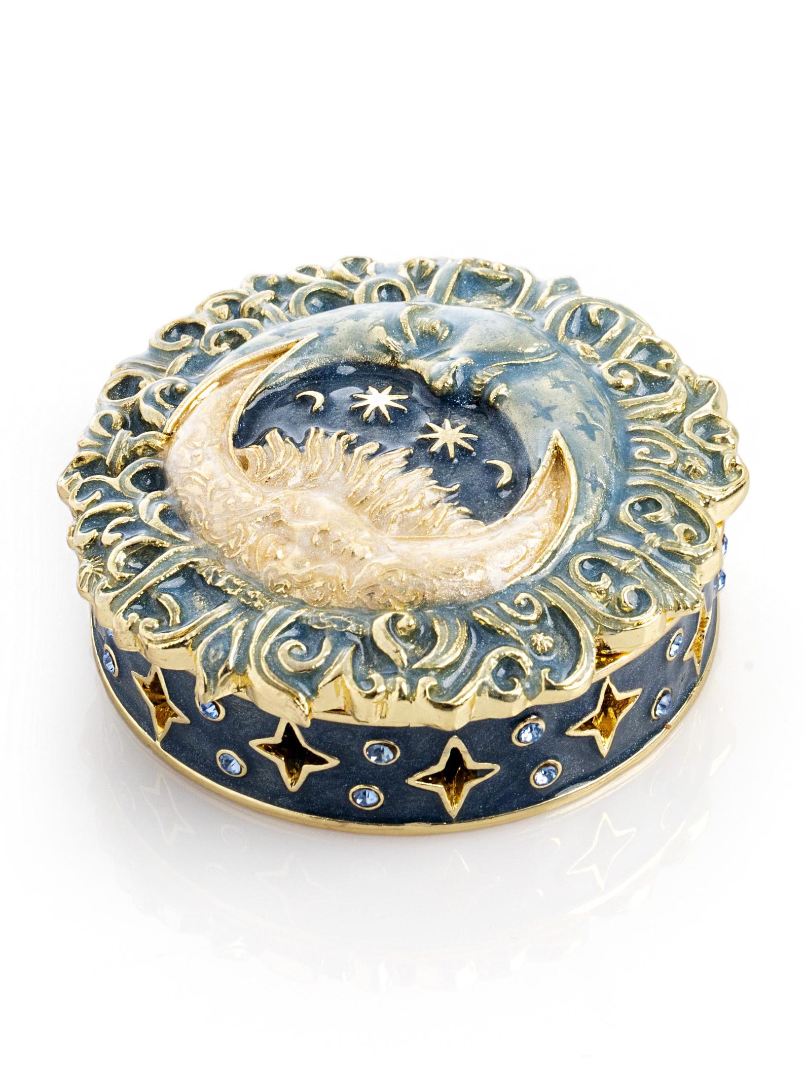 Celestial Sun and Moon Trinket Box by Keren Kopal Astrology Gift - Etsy