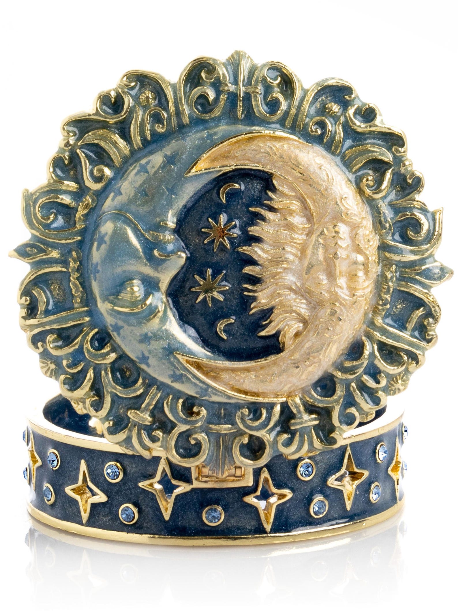 Celestial Sun and Moon Trinket Box by Keren Kopal Astrology Gift - Etsy