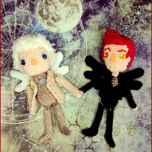 Aziraphale & Crowley amigurumi
