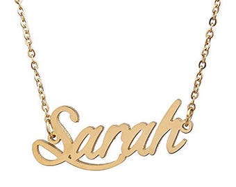 sarah name necklace