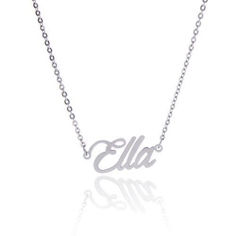 Custom Name Necklace Set Any name set Personalized Initial Etsy