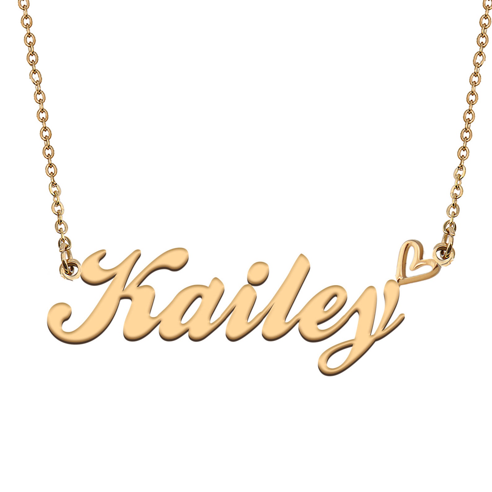 Name Necklace Gold Name Necklace Custom Name Necklace Etsy