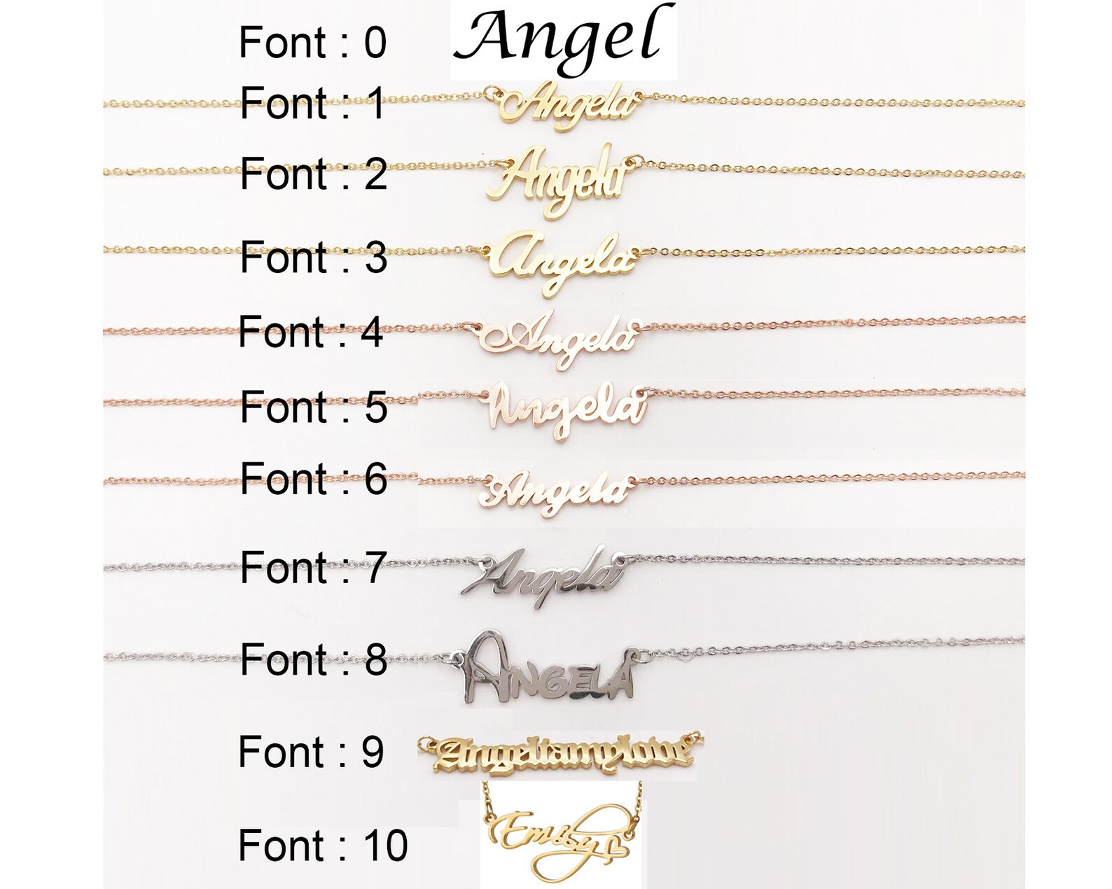 Personalized name tag necklace engraved name necklace name Etsy