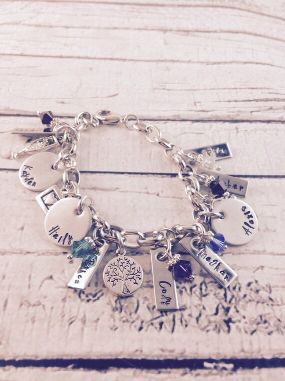 Items similar to Custom made charm bracelet on Etsy