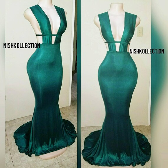 strappy mermaid dress