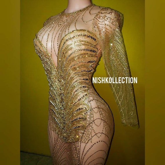 Gold Shimmer Tulle & Net Embroidered Draped Gown Design by Dolly J at  Pernia's Pop Up Shop 2024