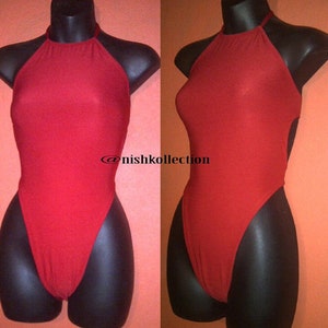 Nish high waist cut monokini/ open back swimsuit/ lifeguard inspired swimwear