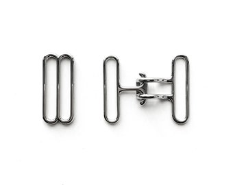 10 sets of 38mm cinch buckle and slide set (silver color finish)