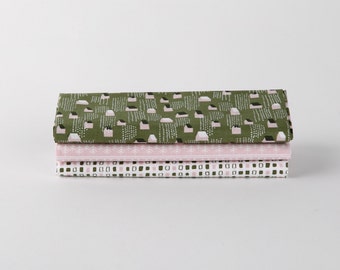 Kwartaal stof Pack Set van 3 patronen voor de quilt Patchwork naaien DIY projecten Dailylike Snow Village (038) katoen