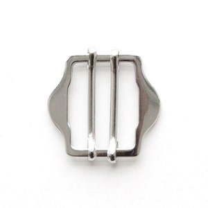 20 pcs of metal vest buckles 25mm x 18mm (silver finish)