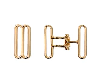 10 sets of 38mm cinch buckle and slide set (gold colour finish)