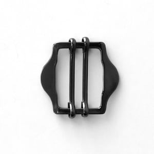 10 pcs of metal vest buckles 25mm x 18mm (gunmetal black finish)