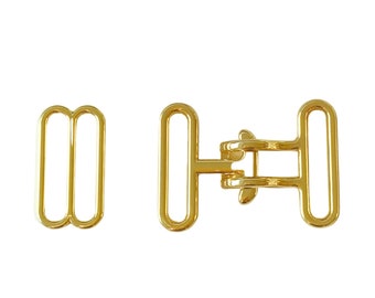 20 sets van 20mm cinch gesp en slide set (gouden kleur afwerking)