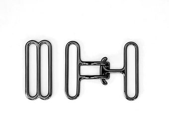 20 sets met 38 mm cinch-gesp en schuivenset (bronszwarte kleurafwerking)