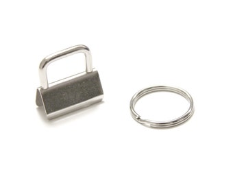 10 sets 1" (25mm) key fob hardware with 25mm split ring