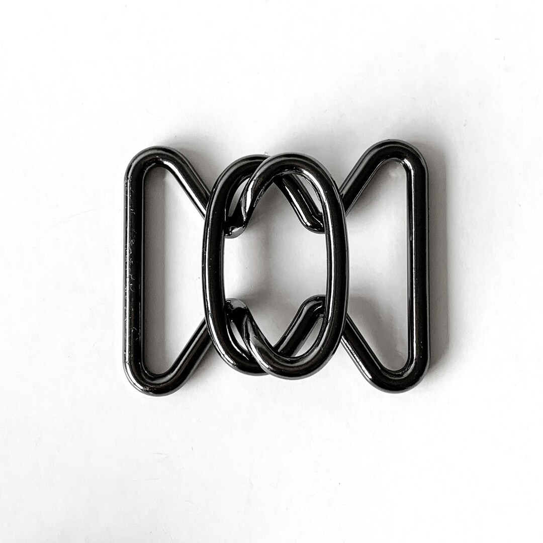 1 Piece 38mm (1.5 Inch) Circular Interlocking Buckle, Metal, Gunmetal ...