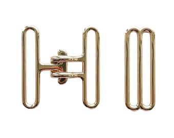 1 set van 50 mm cinch-gesp en schuivenset (goudkleurige afwerking)