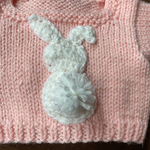 Bear Easter spring bunny sweater