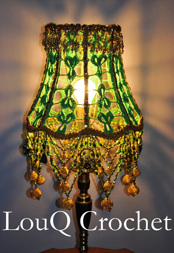 Green and Gold Lampshade Etsy Australia