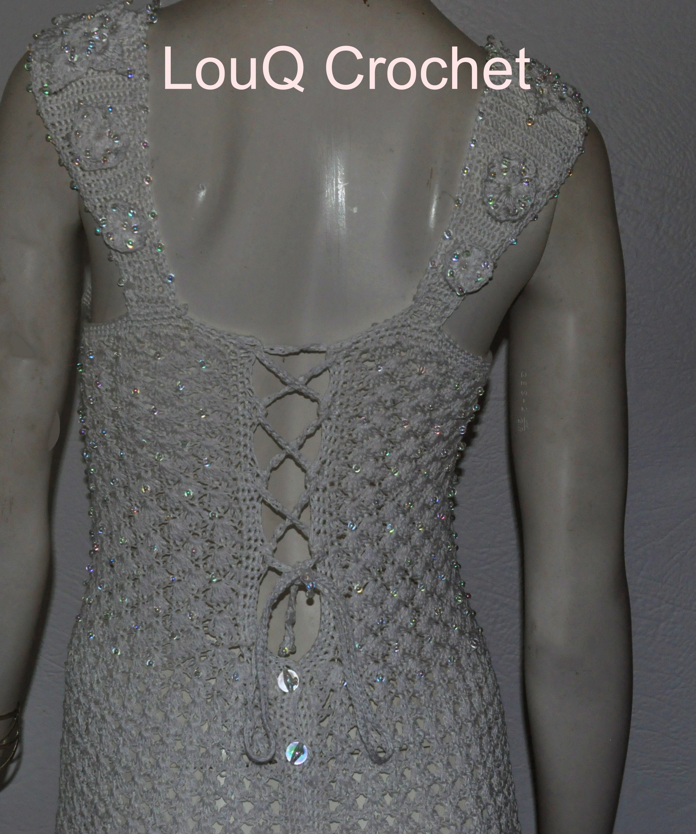 white christmas dresses Mac Duggal - White Pearl Beaded Square Neck Mini Dress main image 0