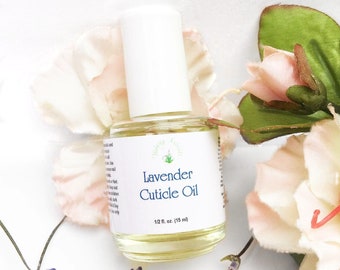 Cuticle Oil Lavender nail oil for natural nail care, nail growth serum and nail treatment oil