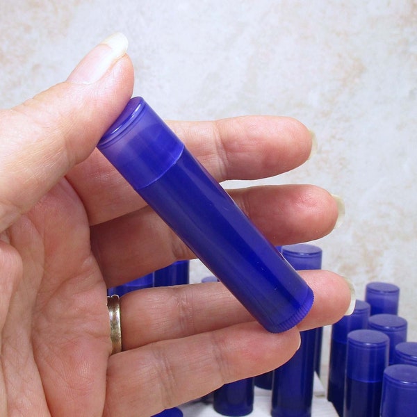 Lip Gloss Tubes, set of 25 purple empty bulk lip balm tubes with caps