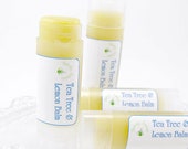 Lemon Balm lip balm and Tea Tree lip balm lip moisturizer