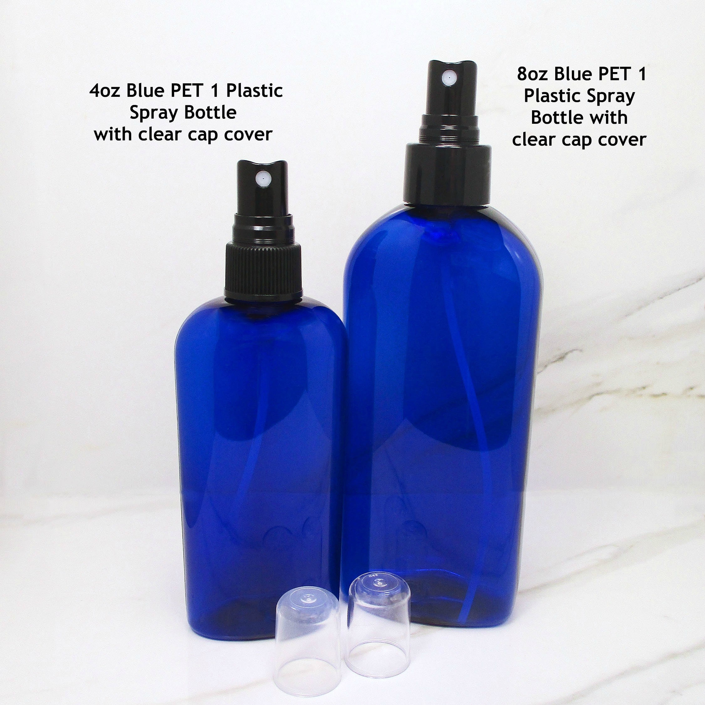 4 oz spray bottles set of 3 bottles blue empty plastic Etsy