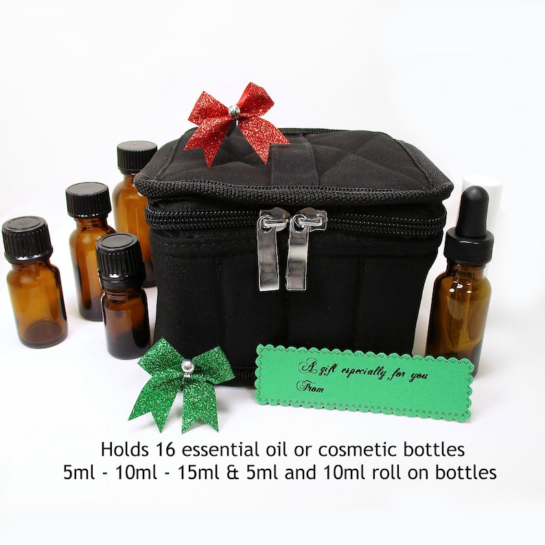 Zipper Storage Case Essential Oil Storage Bag Black Zipper Etsy