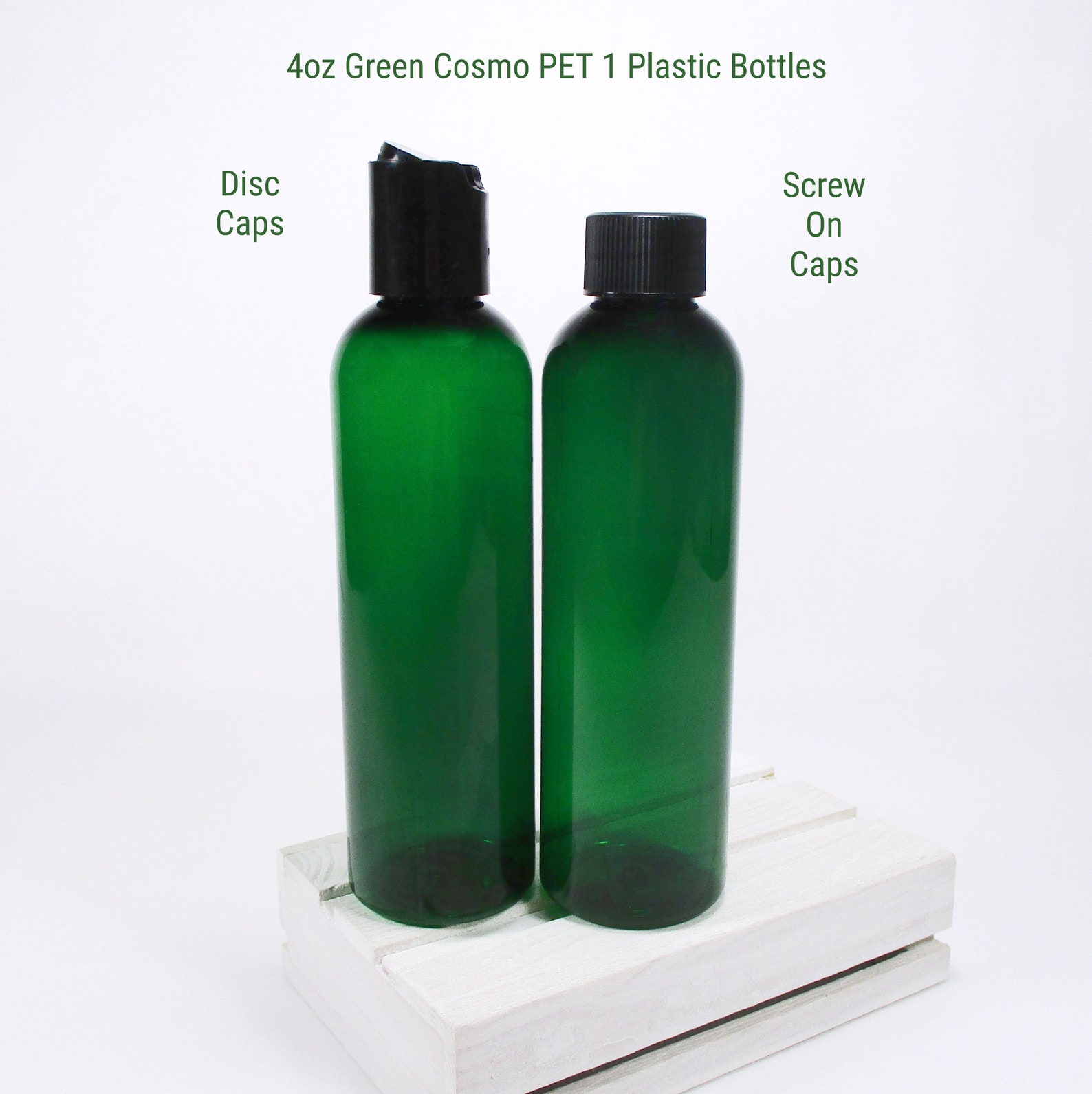 4 Oz Green Empty Squeeze Bottles Set of 3 Plastic Bottles Etsy