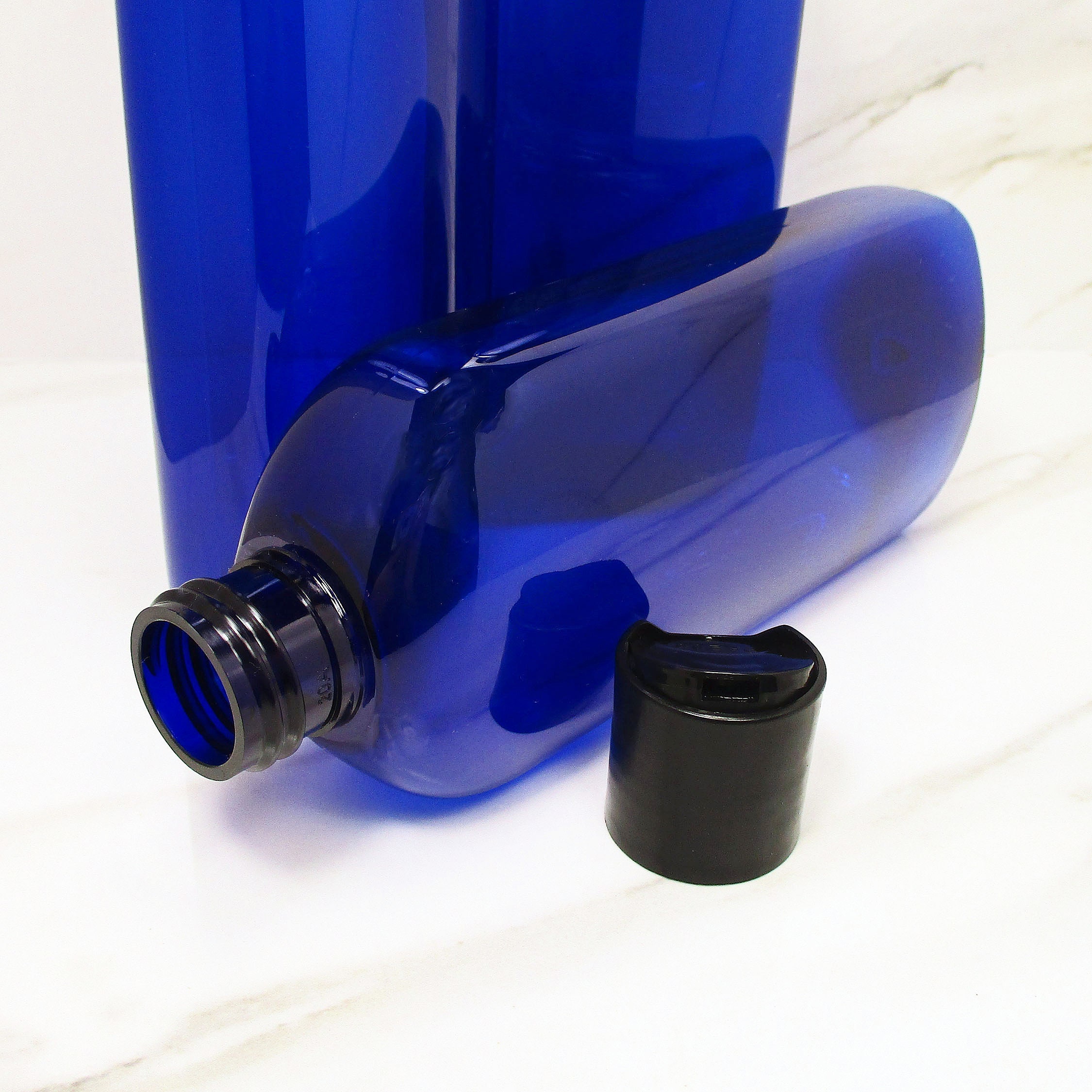 8 oz plastic bottles set of 3 bottles blue empty squeeze Etsy