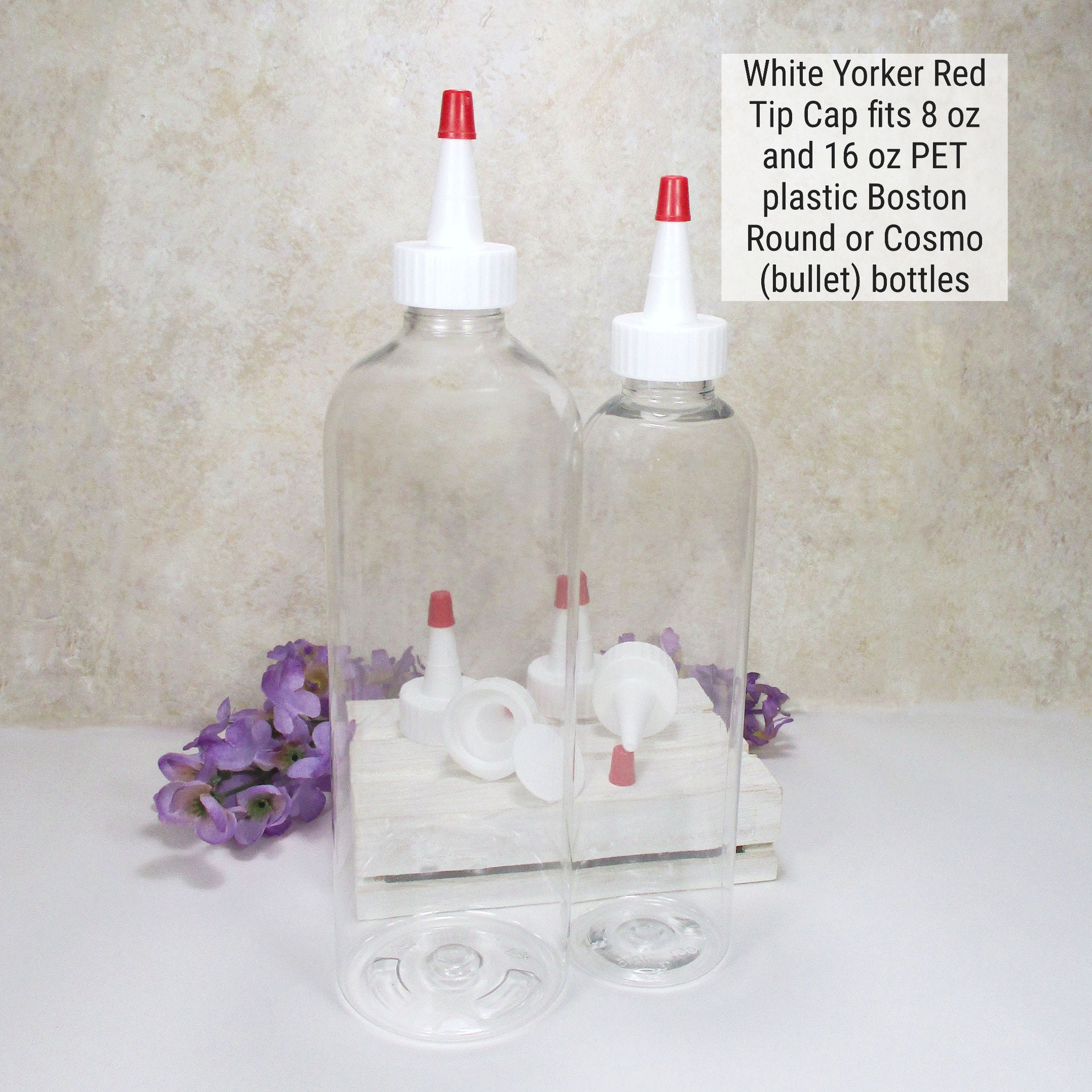 8 Oz 240 Ml Di Plastica PET Ambra Boston Bottiglia Con Tappo