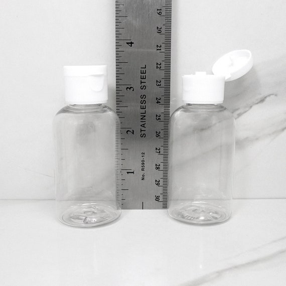 10 Oz Clear Plastic Jars With Lids Set of 3 Storage Jars for