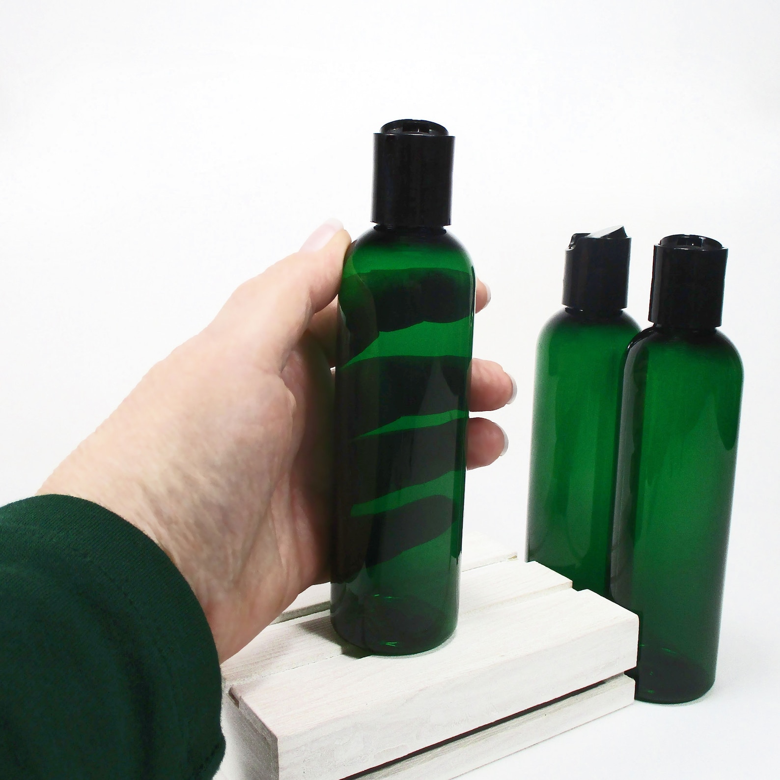 4 Oz Green Empty Squeeze Bottles Set of 3 Plastic Bottles Etsy