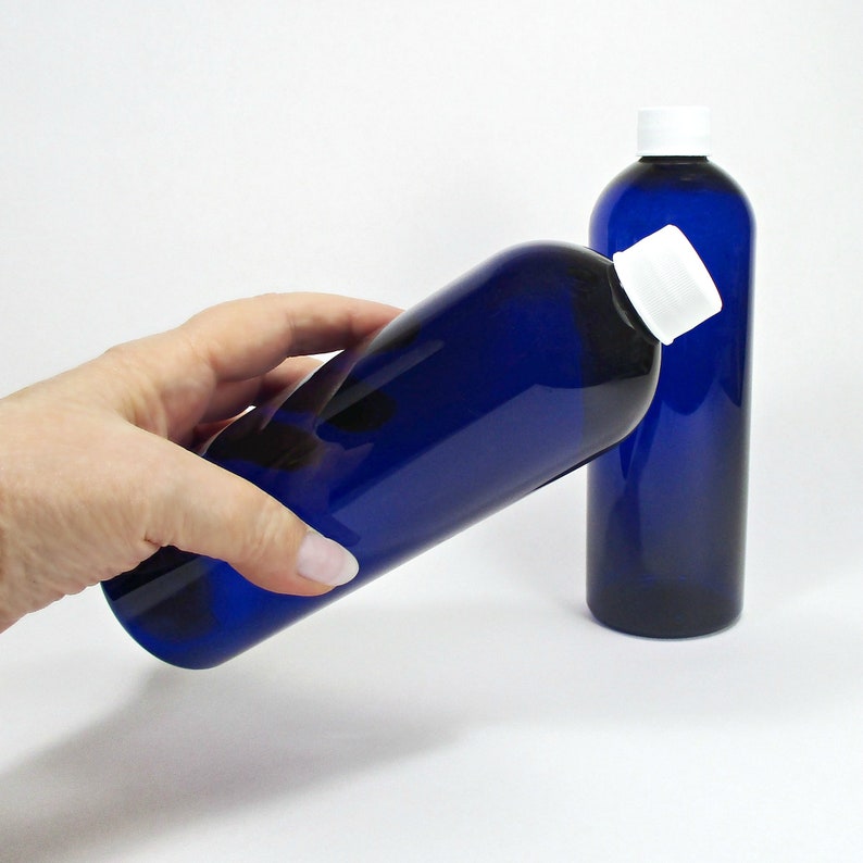 16 oz plastic bottle set of 2 blue plastic squeeze bottles Etsy
