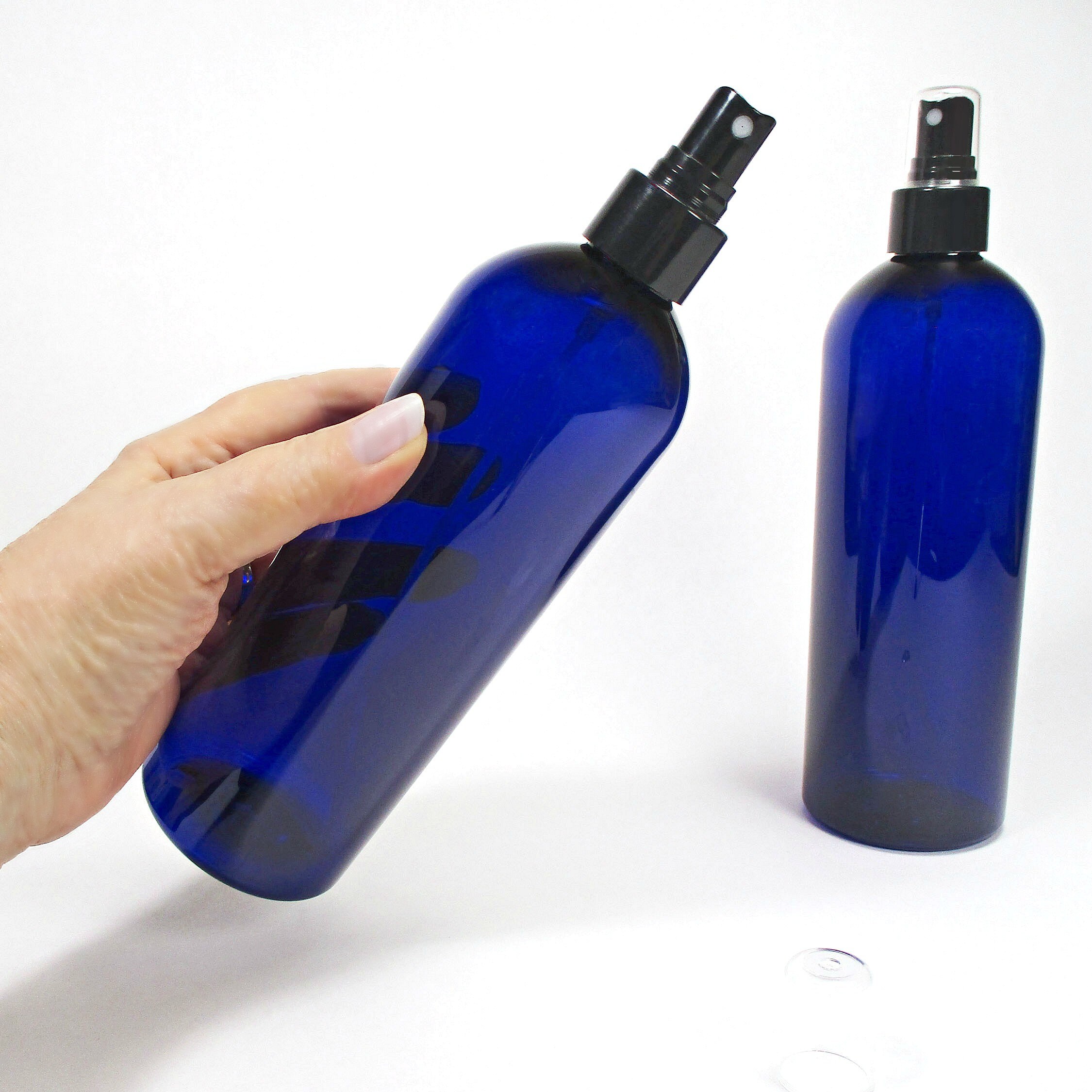 16 oz spray bottles set of 2 blue plastic bottles empty Etsy