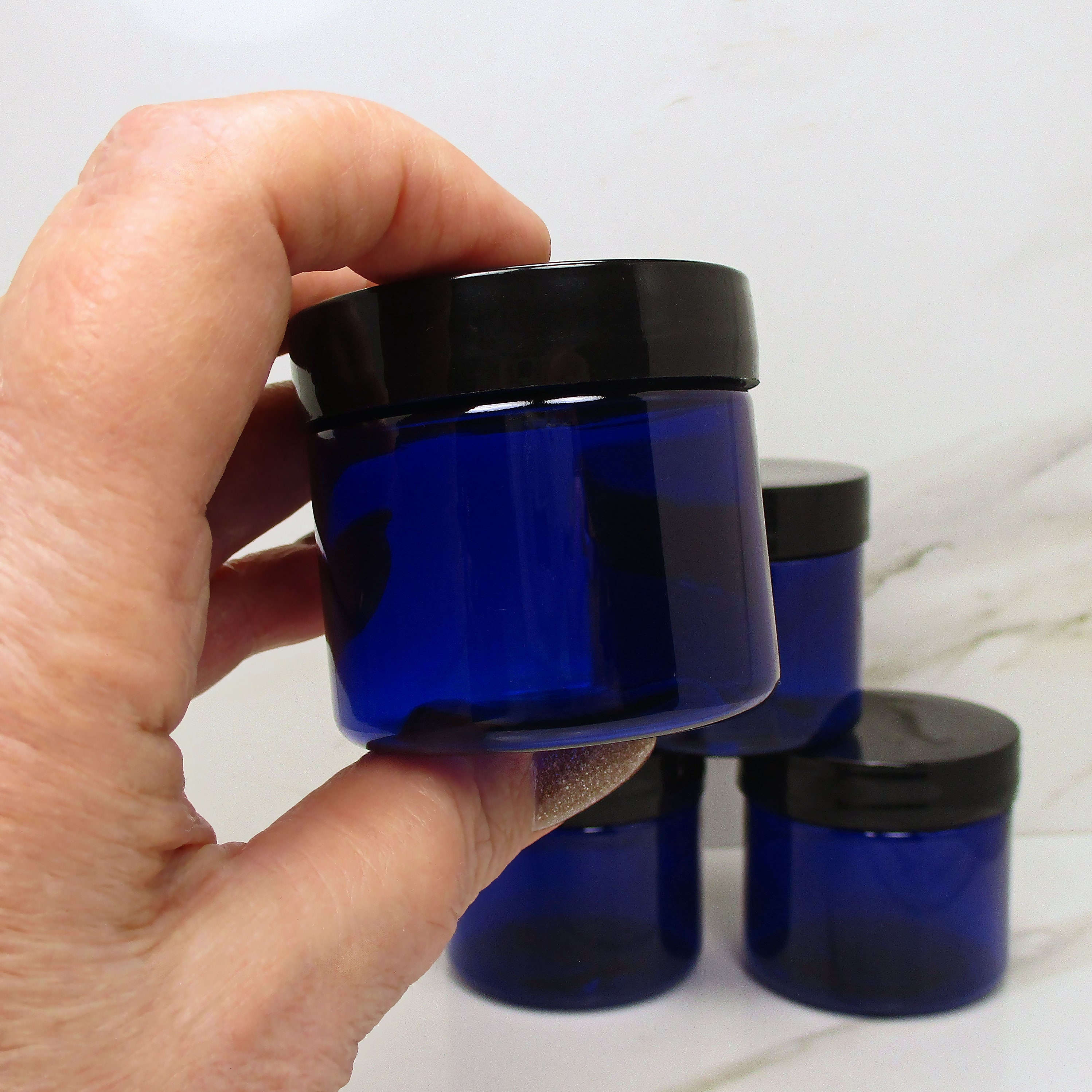 CLEAR PLASTIC CONTAINERS for Slime Twisted Lid Jars Screw on Slime