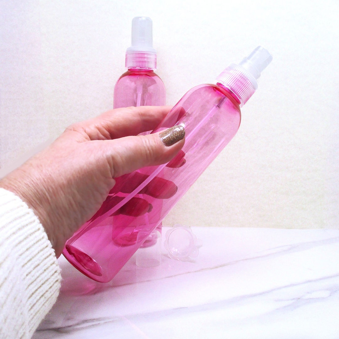 8 Oz Pink Empty Spray Bottles Set of 3 Cosmo Plastic Bottles Empty