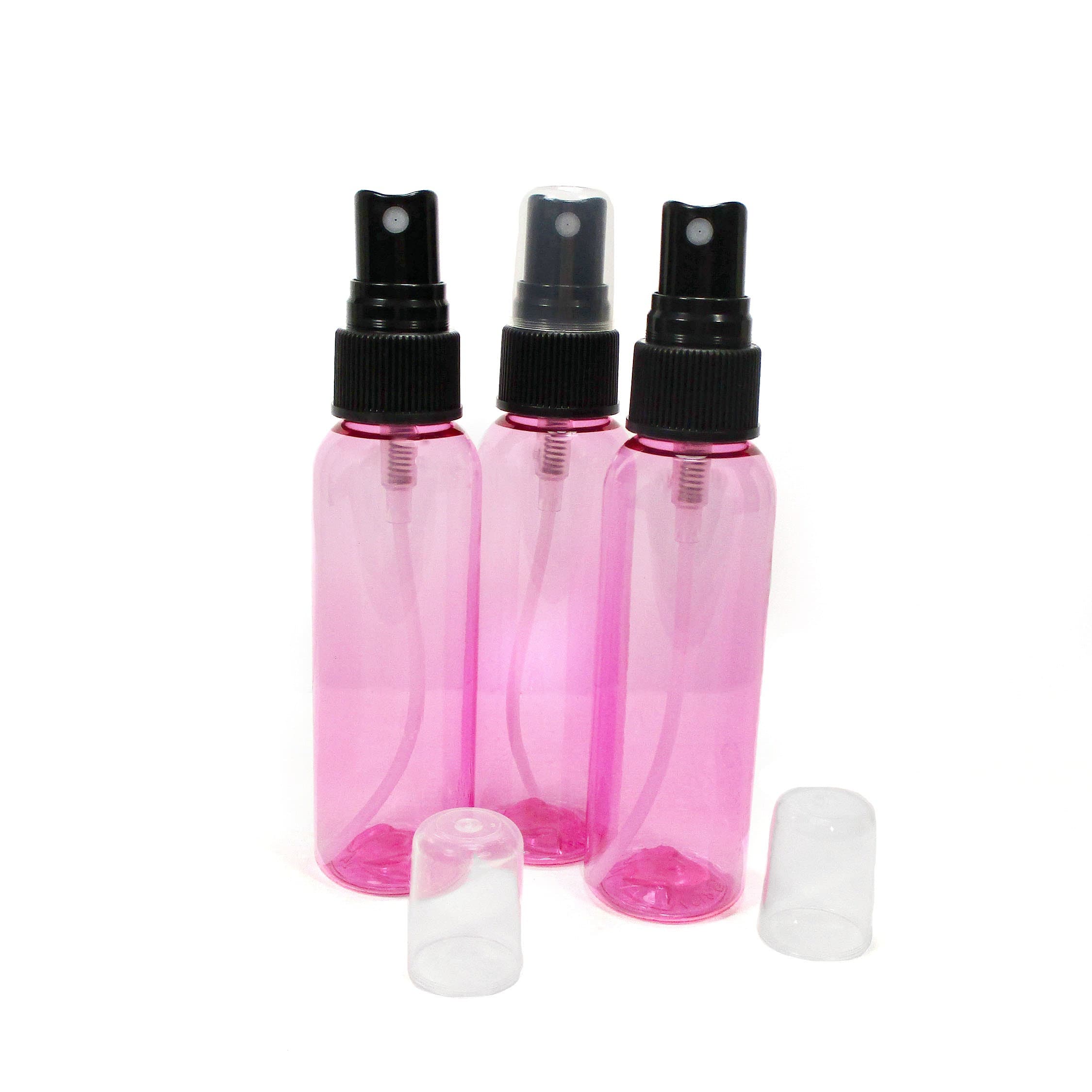 2 Oz Pink Spray Bottles Set of 3 Empty Small Plastic Bottles Etsy