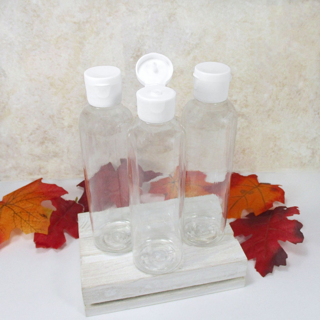 oz squeeze bottles set of clear plastic bottles with white Etsy 日本