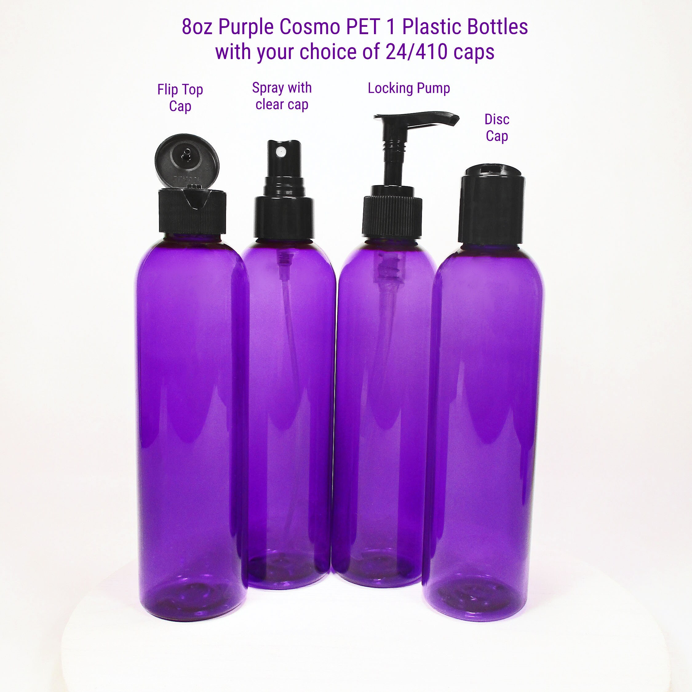 8 Oz Pump Bottles Set of 2 Purple Plastic Bottles Soap Etsy UK