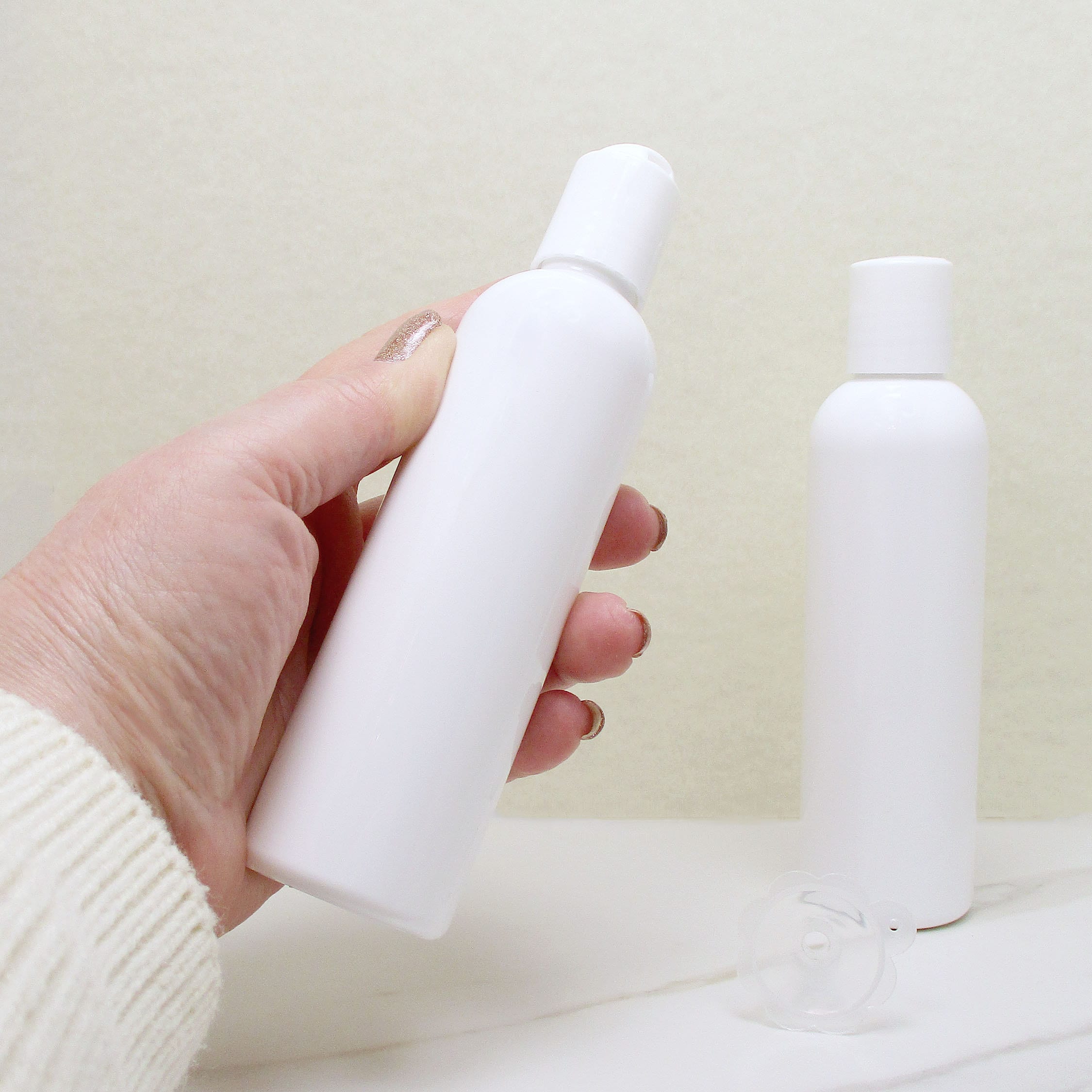 4 Oz Squeeze Bottle Set of 3 White Plastic Bottles With Disc Etsy UK