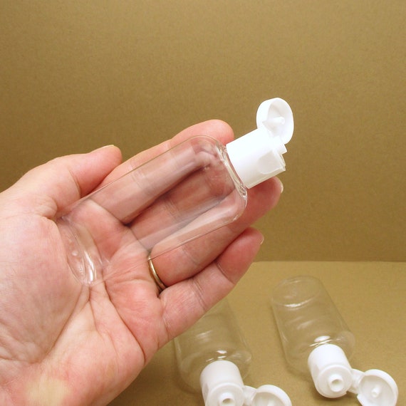 8-Pack of 4 Oz Plastic Small Squeeze Bottles & Caps - Great for