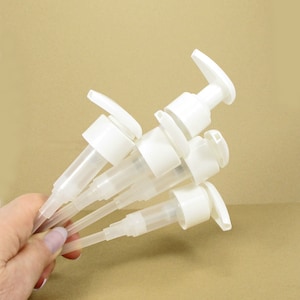 Bulk pump dispenser, 5 replacement pump tops Black or White lotion pump, hand and dish soap dispenser 24/410 neck size