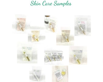 Organic skin care samples facial oil eye serum foot oil and more