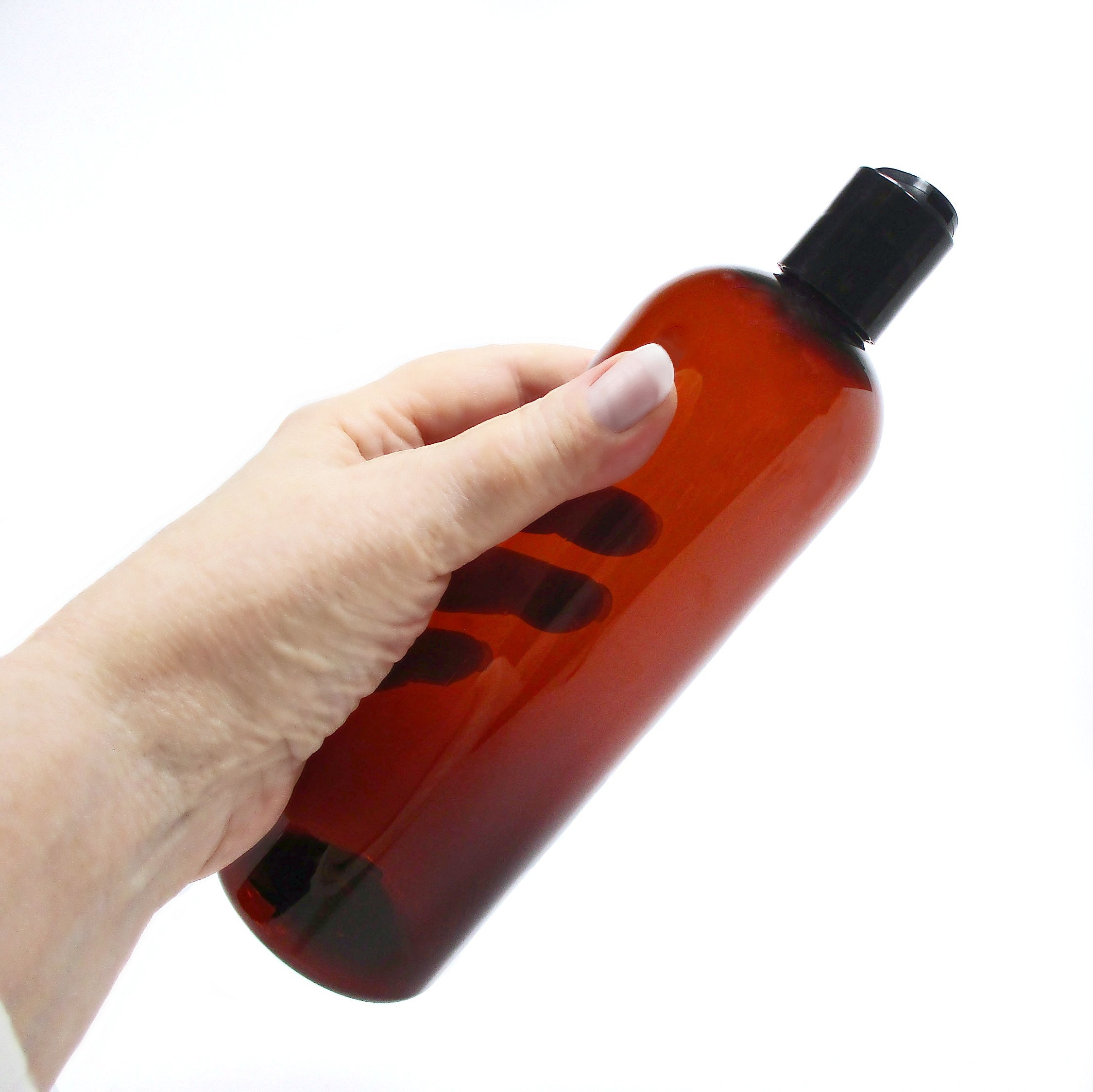 8 oz. (250ml) COBALT BLUE - Plastic Flask Bottle per each (fits