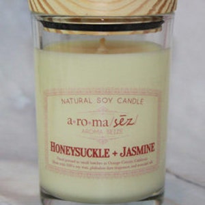 Honeysuckle Jasmine Candle Best Seller Phthalate-Free Fresh Floral Jasmine Sweet and Spicy Aroma Seize Decor Candle Soy Wax image 2